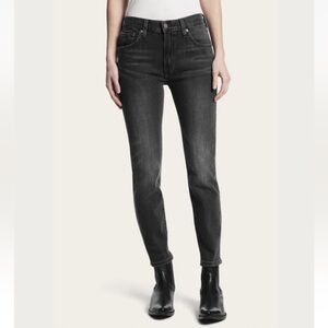 Frye Sienna Cropped Skinny Jeans Black Denim Size 25 NWT